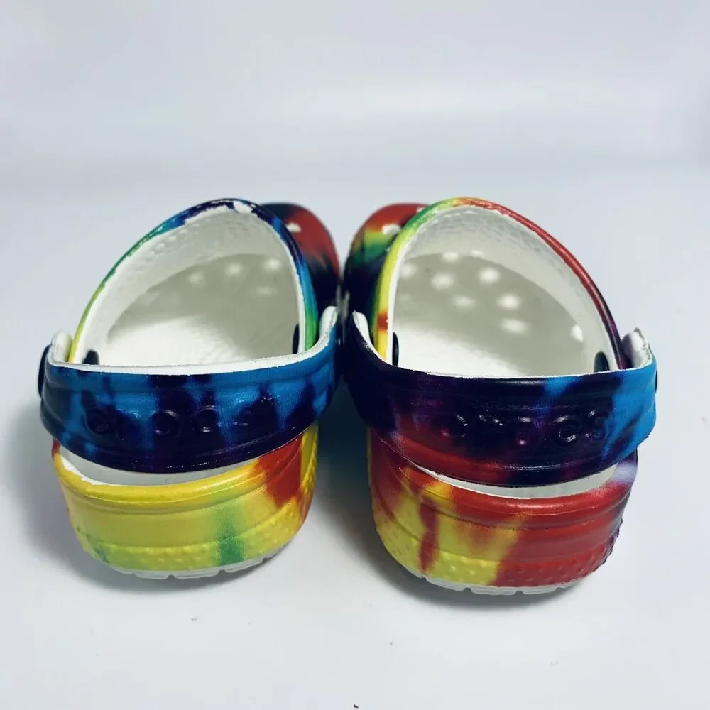CROCS Tie Dye baby Clog Shoes Size 2-3
